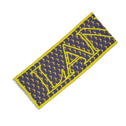 Écharpe en soie bleue Lanvin