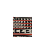 Écharpe en Laine Noire Lanvin - Design Géométrique Élégant