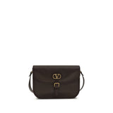 Sac à épaule Valentino Garavani en cuir de veau marron