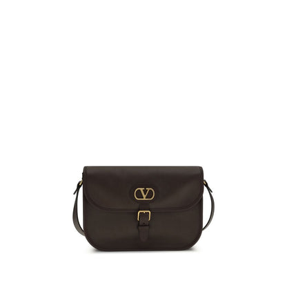 Sac bandoulière Valentino Garavani Bos Taurus en cuir de veau marron