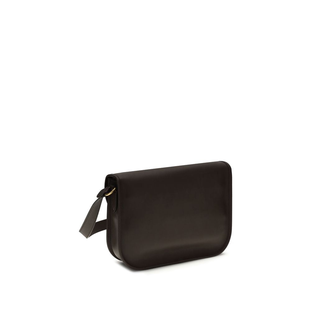 Sac à épaule Valentino Garavani en cuir de veau marron