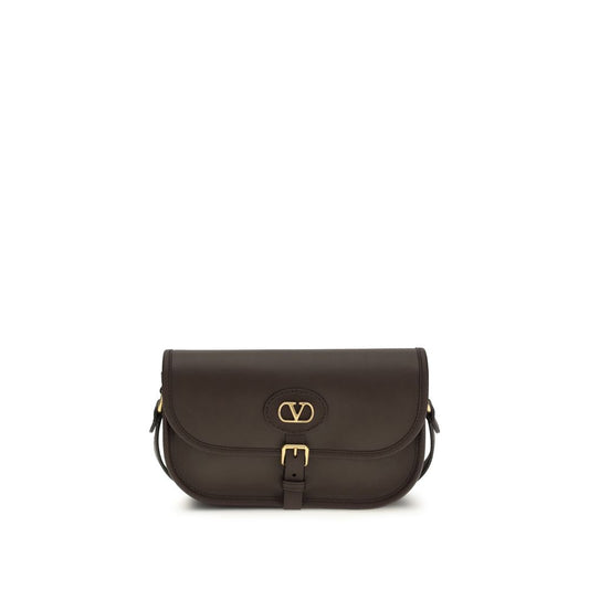 Sac bandoulière Valentino Garavani Bos Taurus en cuir de veau marron