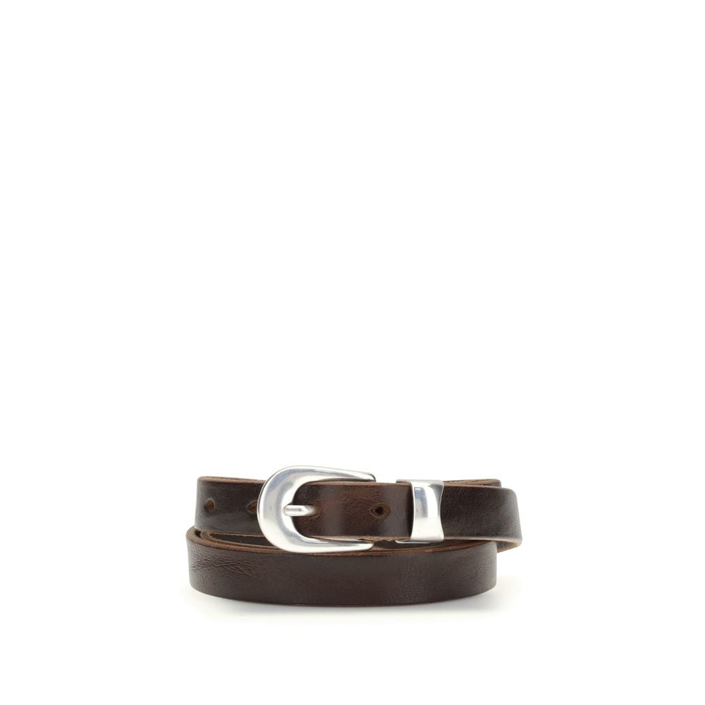 Ceinture classique Our Legacy en cuir de veau marron Bos Taurus
