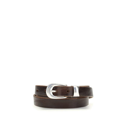 Ceinture classique Our Legacy en cuir de veau marron Bos Taurus