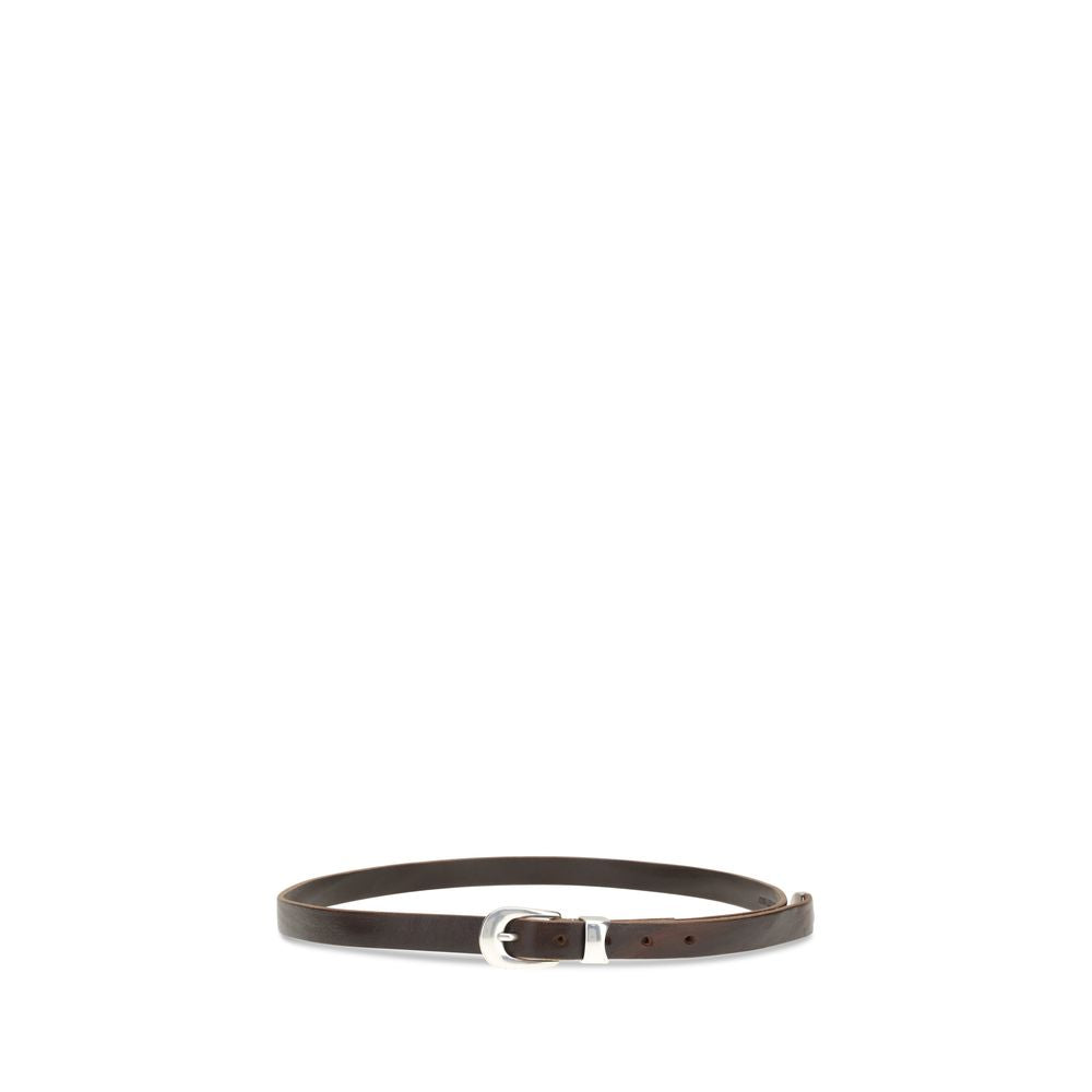 Ceinture classique Our Legacy en cuir de veau marron Bos Taurus