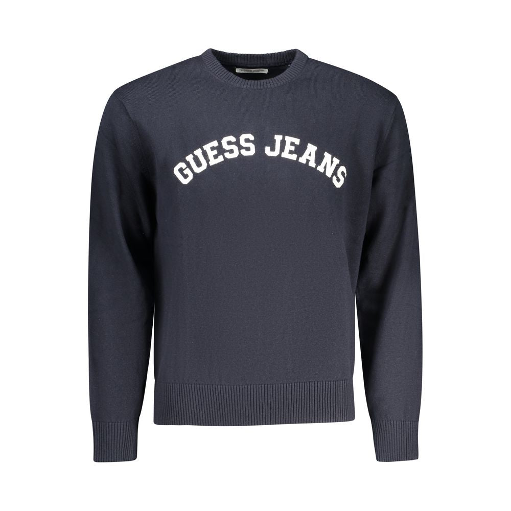 Pull en Coton Bleu pour Homme Guess Jeans