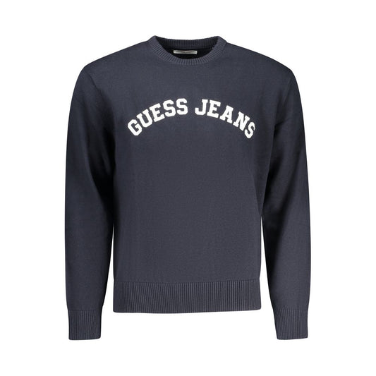 Pull en Coton Bleu pour Homme Guess Jeans