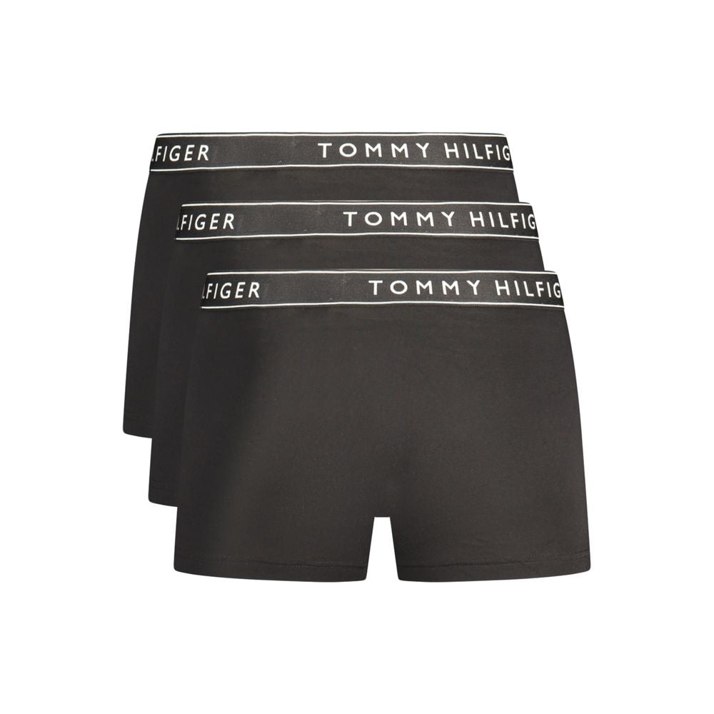 Tommy Hilfiger Black Cotton Men's Boxer Short - Tri-Pack