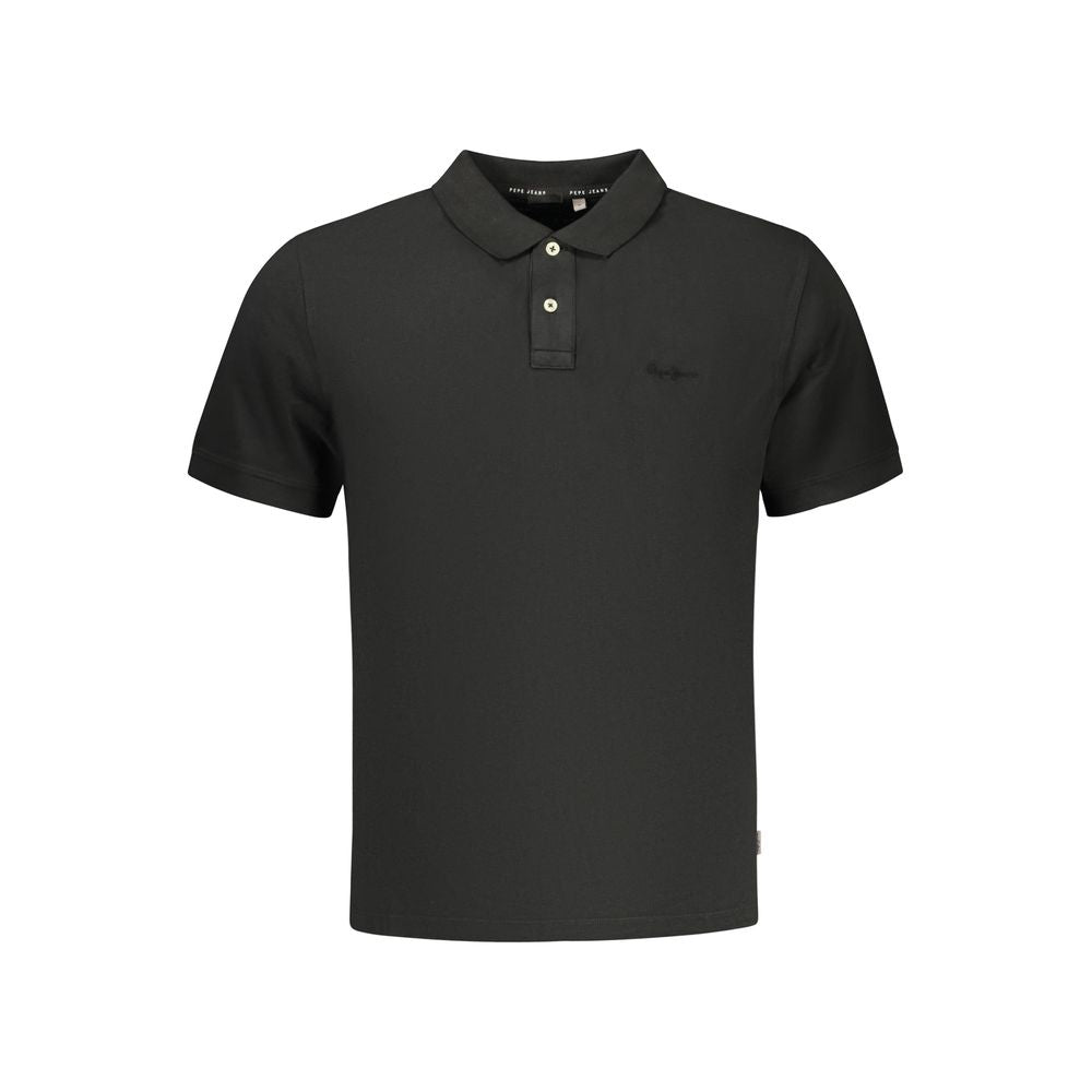 Pepe Jeans Polo Shirt Noir en Coton pour Homme