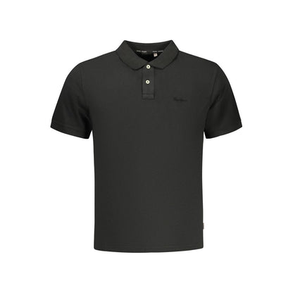 Pepe Jeans zwarte katoenen poloshirt voor heren