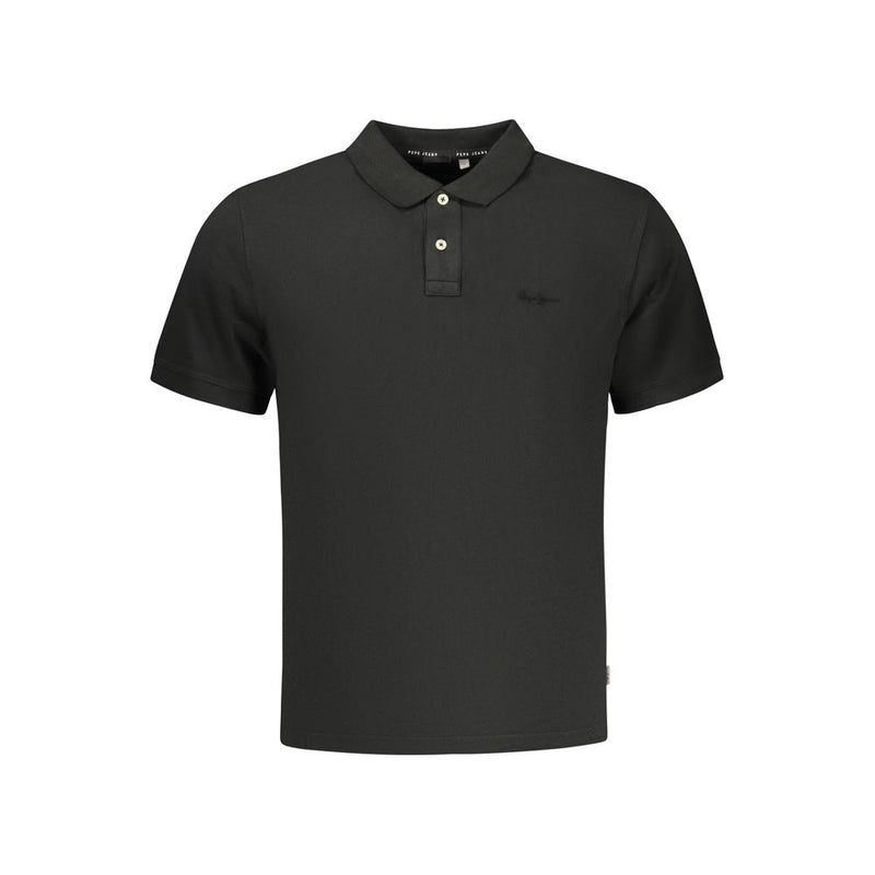 Pepe Jeans zwarte katoenen poloshirt voor heren