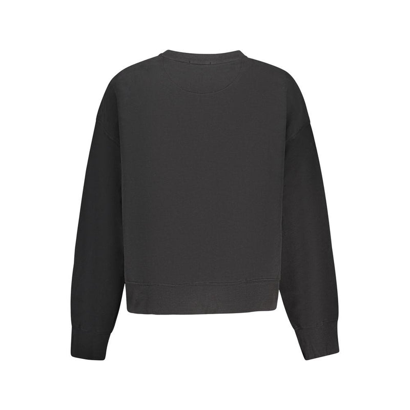 Pepe Jeans Black Cotton Women Sweatshirt - Stylish Comfort
