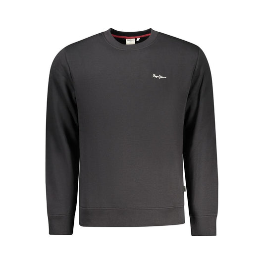 Pepe Jeans Black Polyester Men's Sweatshirt - Stylish Comfort