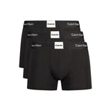 Calvin Klein Black Cotton Men's Boxer Shorts - Pack of 3