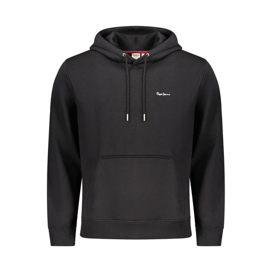 Pepe Jeans Black Polyester Men's Sweatshirt - Stylish & Sustainable
