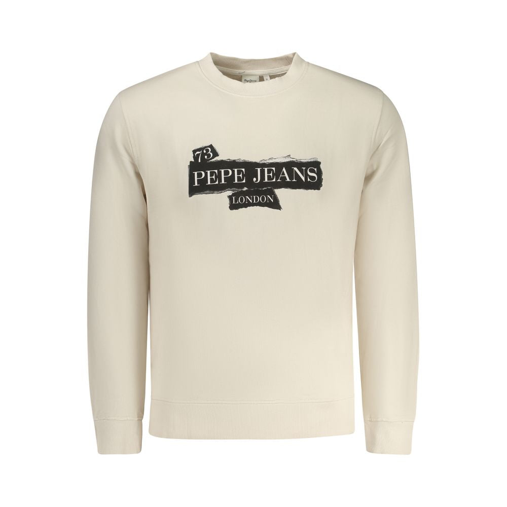 Sweatshirt Beige en Coton pour Homme Pepe Jeans
