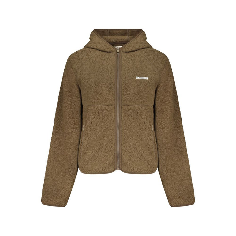 Guess Jeans Brown Polyester Women Sweatshirt