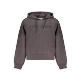 Pepe Jeans Sweatshirt Noir en Coton avec Détails en Strass