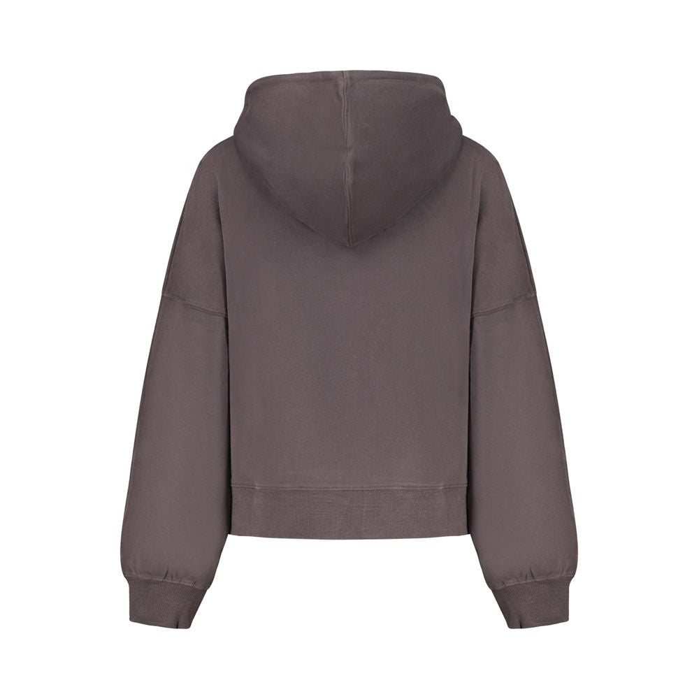 Pepe Jeans Sweatshirt Noir en Coton avec Détails en Strass