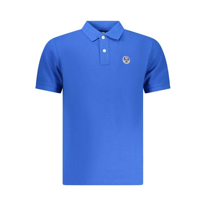 North Sails blauwe katoenen poloshirt voor heren