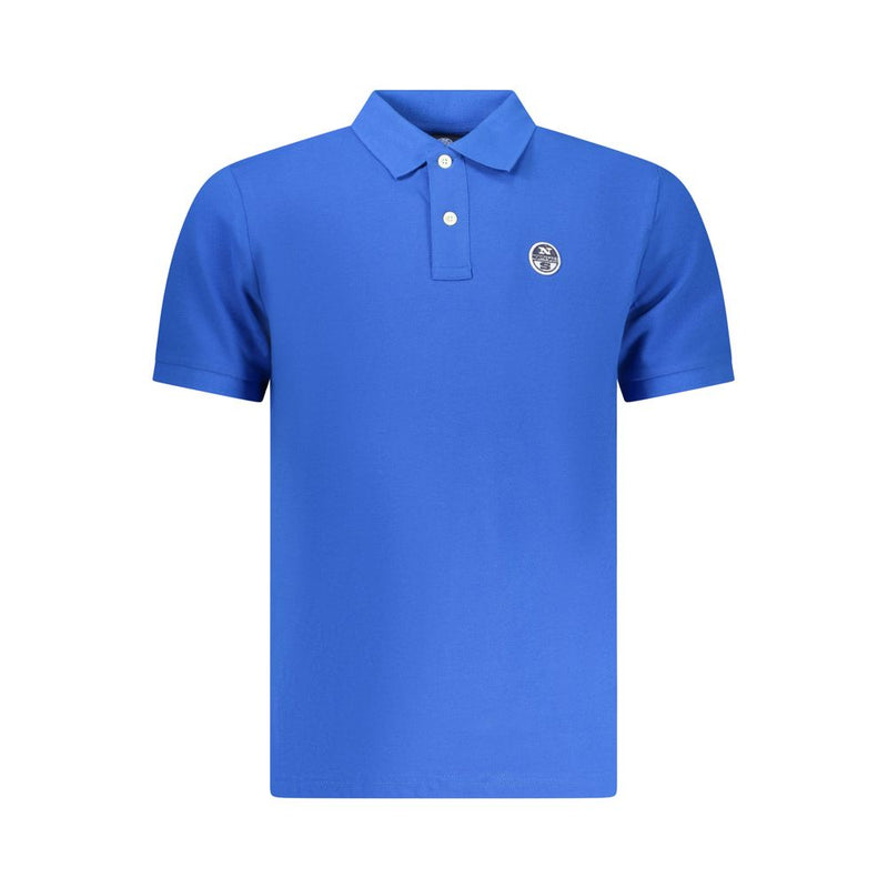 North Sails blauwe katoenen poloshirt voor heren