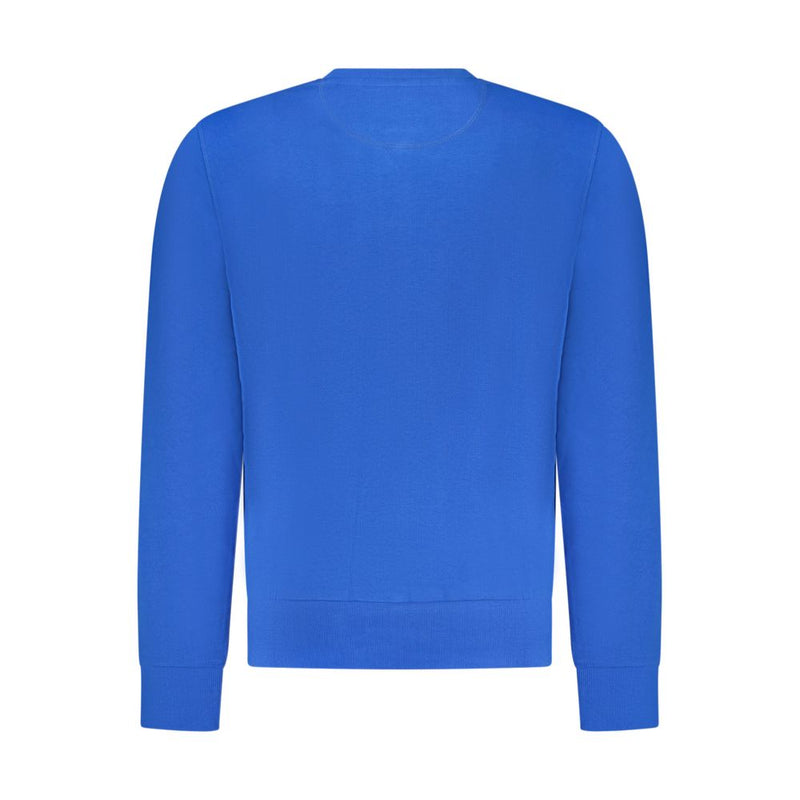 North Sails Blue Cotton Men Sweatshirt - Stylish Comfort