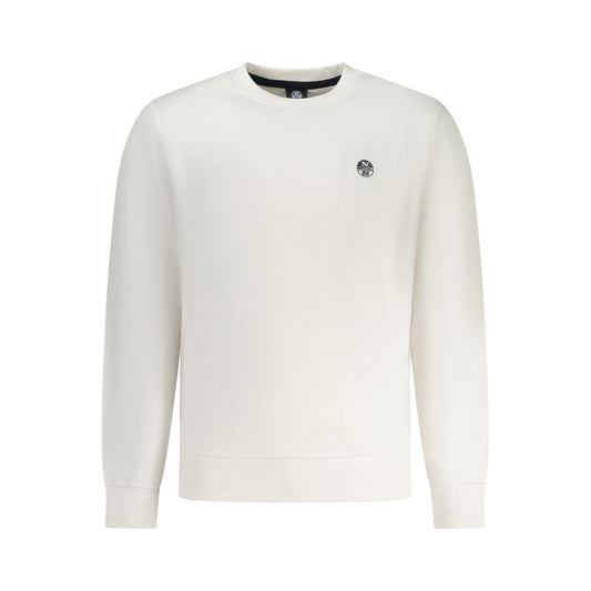 North Sails witte katoenen herensweatshirt