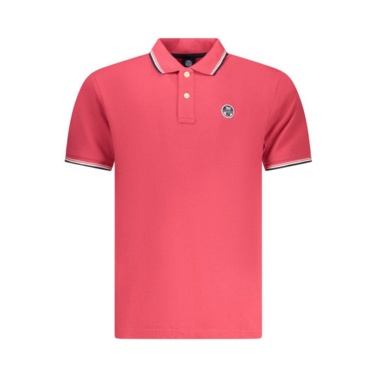 North Sails Red Cotton Men Polo - Stylish & Comfortable