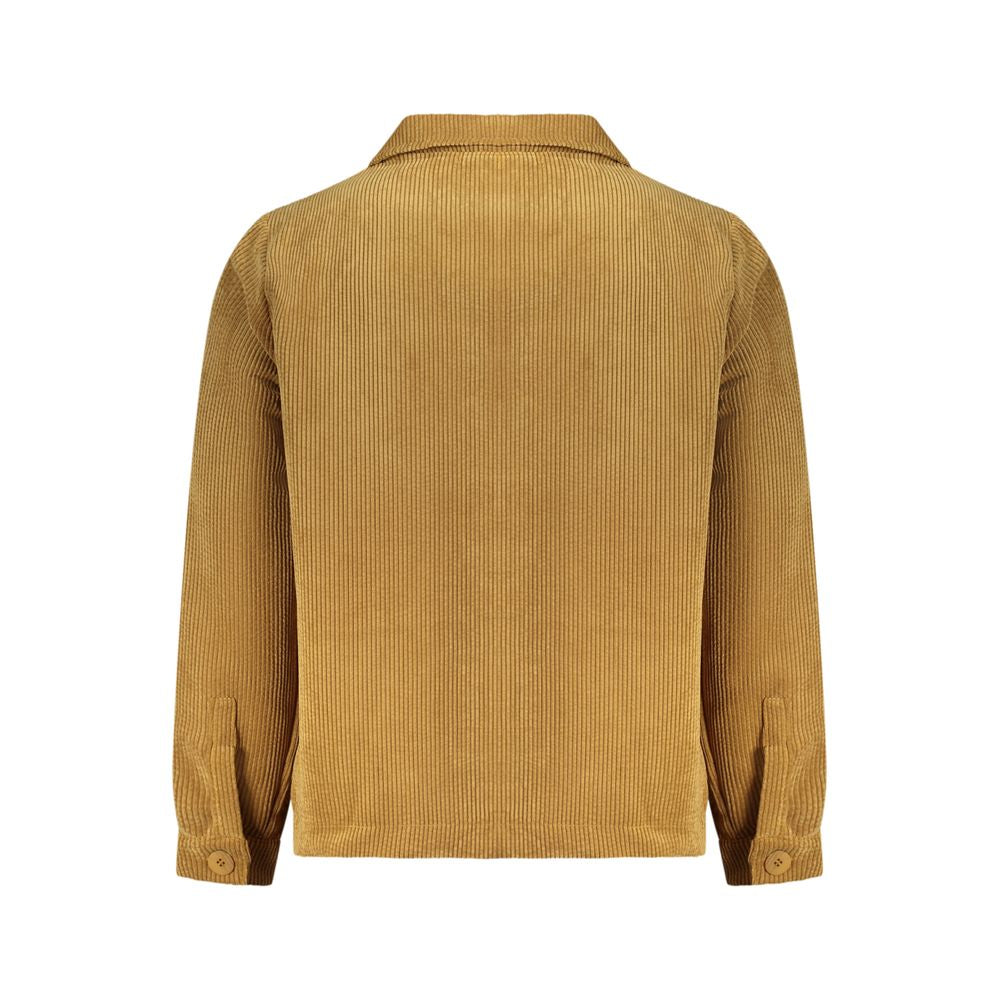 Rifle Marrone Polyester Men's Shirt - Élégance et Fonctionnalité