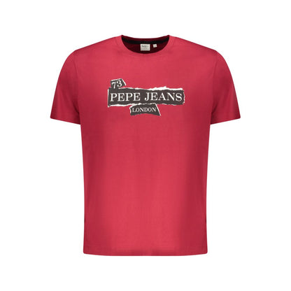 Pepe Jeans Rood Katoenen Heren T-Shirt