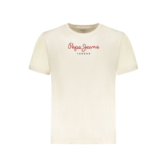 Pepe Jeans beige katoenen heren T-shirt
