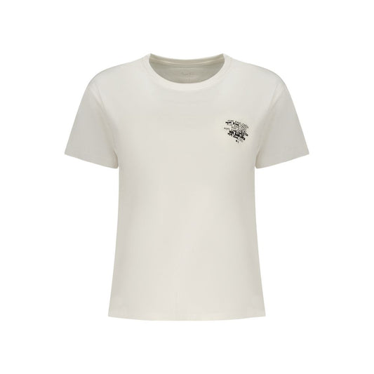 Pepe Jeans T-Shirt Femme Blanc en Coton - Style Durable