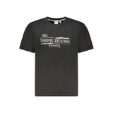T-shirt noir en coton pour homme Pepe Jeans