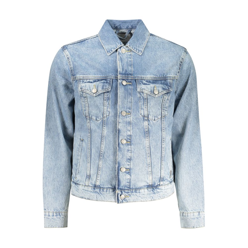 Pepe Jeans Azzurro Coton Veste Homme