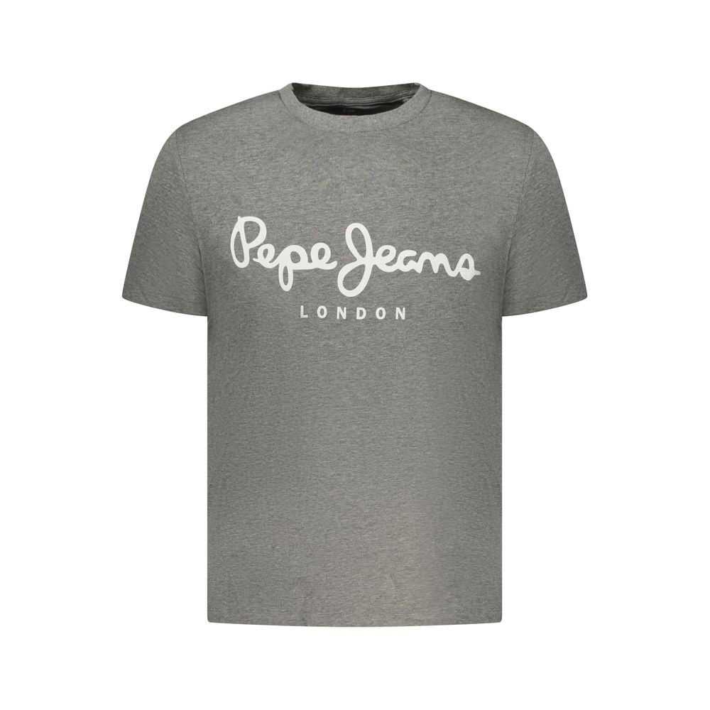 T-shirt en coton gris pour homme Pepe Jeans
