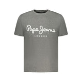 T-shirt en coton gris pour homme Pepe Jeans