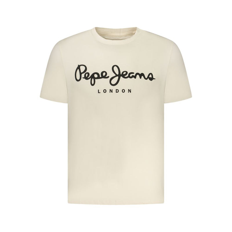 T-shirt Beige en Coton pour Homme Pepe Jeans