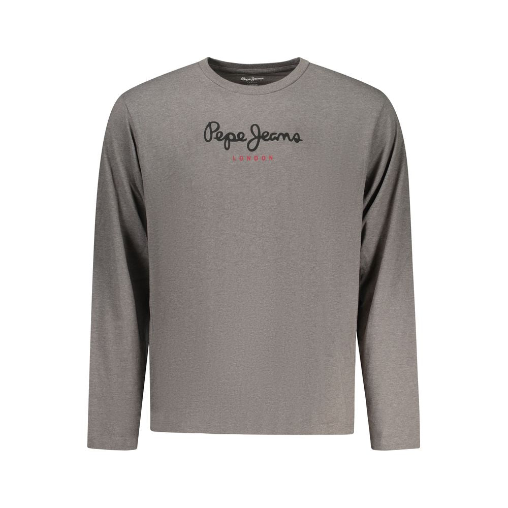 Pepe Jeans T-shirt Longue Manches Grise en Coton Durable