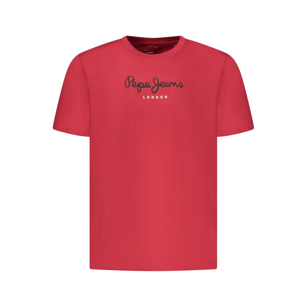 T-shirt Rouge en Coton pour Homme Pepe Jeans