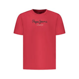T-shirt Rouge en Coton pour Homme Pepe Jeans