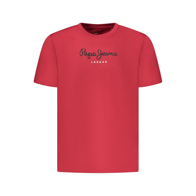 T-shirt Rouge en Coton pour Homme Pepe Jeans