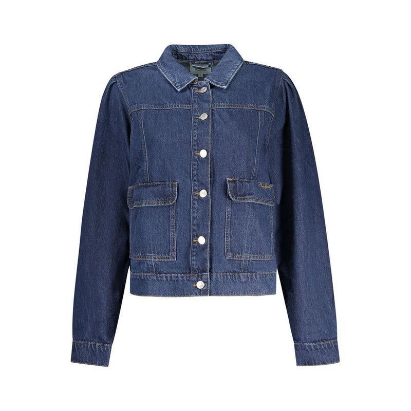 Pepe Jeans Blu Cotton Women Jacket - Iconic Denim Style