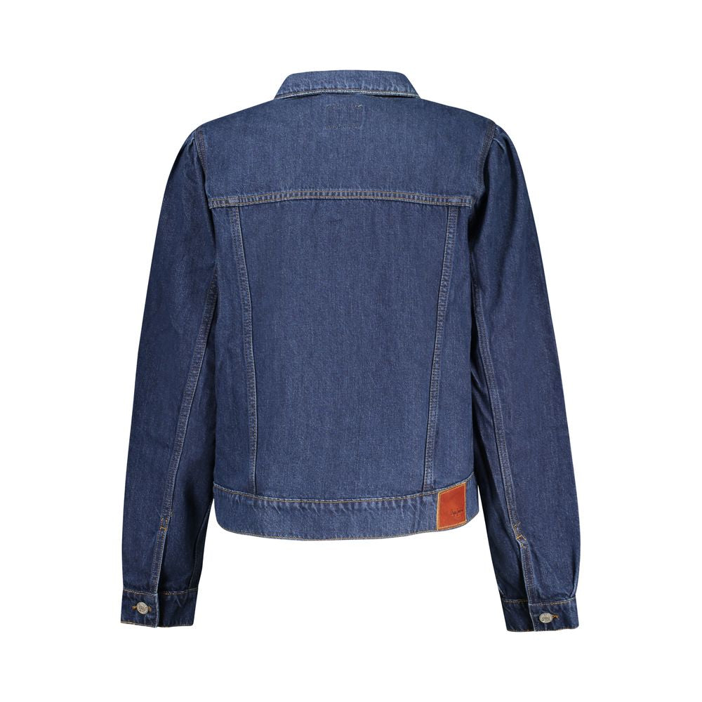 Pepe Jeans Blu Cotton Women Jacket - Iconic Denim Style