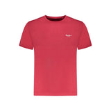 Pepe Jeans T-Shirt Rouge en Coton Durable pour Hommes