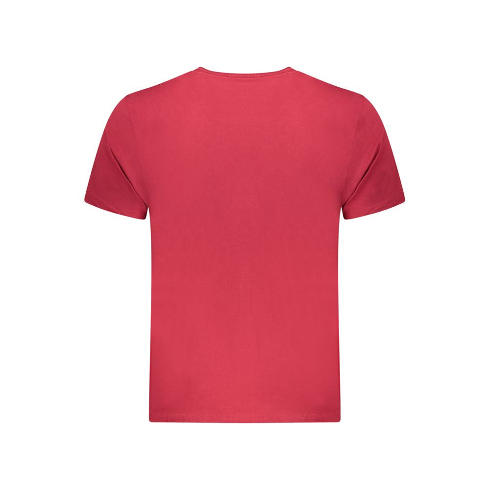 Pepe Jeans T-Shirt Rouge en Coton Durable pour Hommes