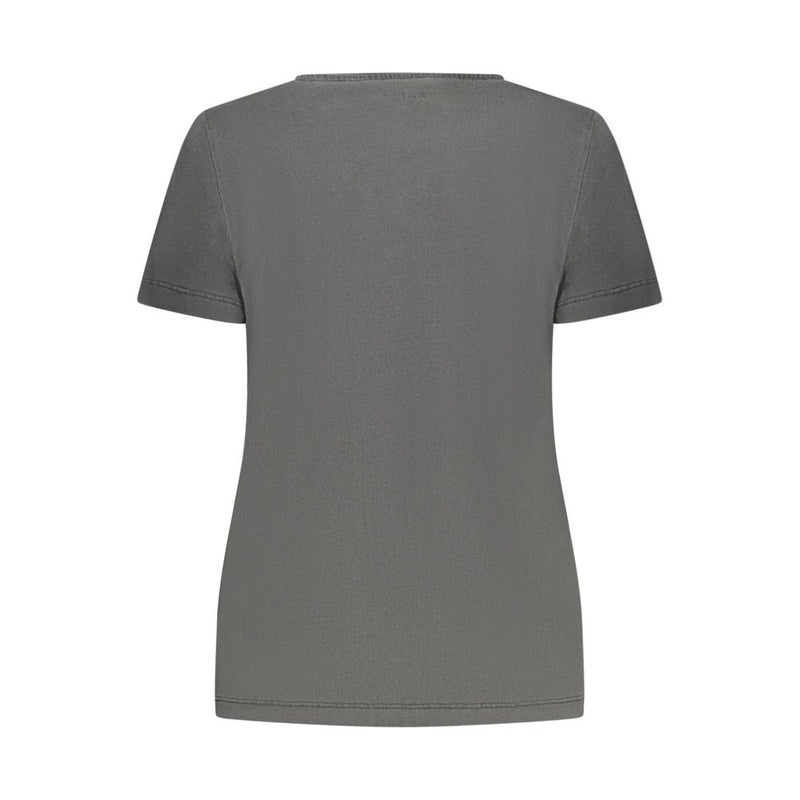 Pepe Jeans T-Shirt en Coton Noir avec Strass - Modèle Sportwear