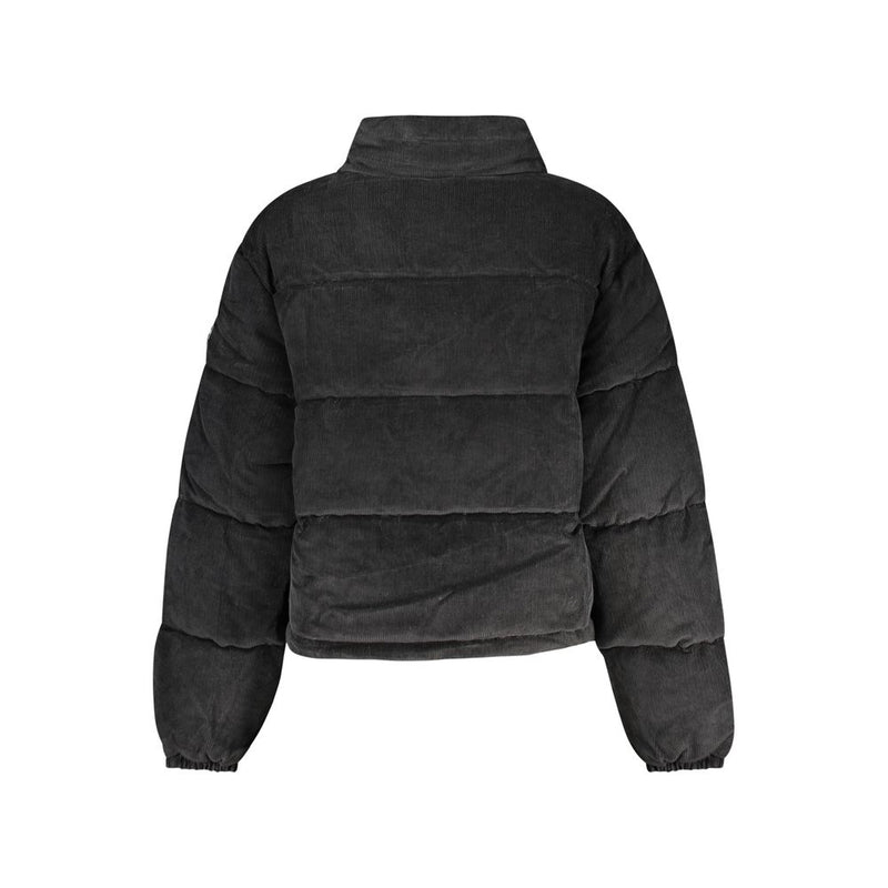 Guess Jeans Black Polyester Shell Jacket - Élégance et Confort