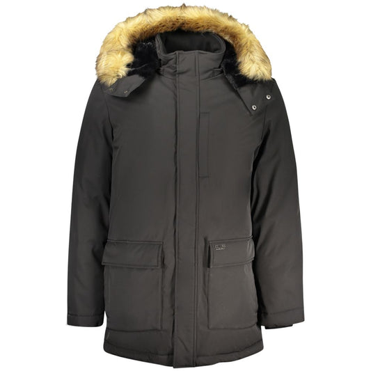 Veste en Polyester Noire Guess Jeans pour Homme