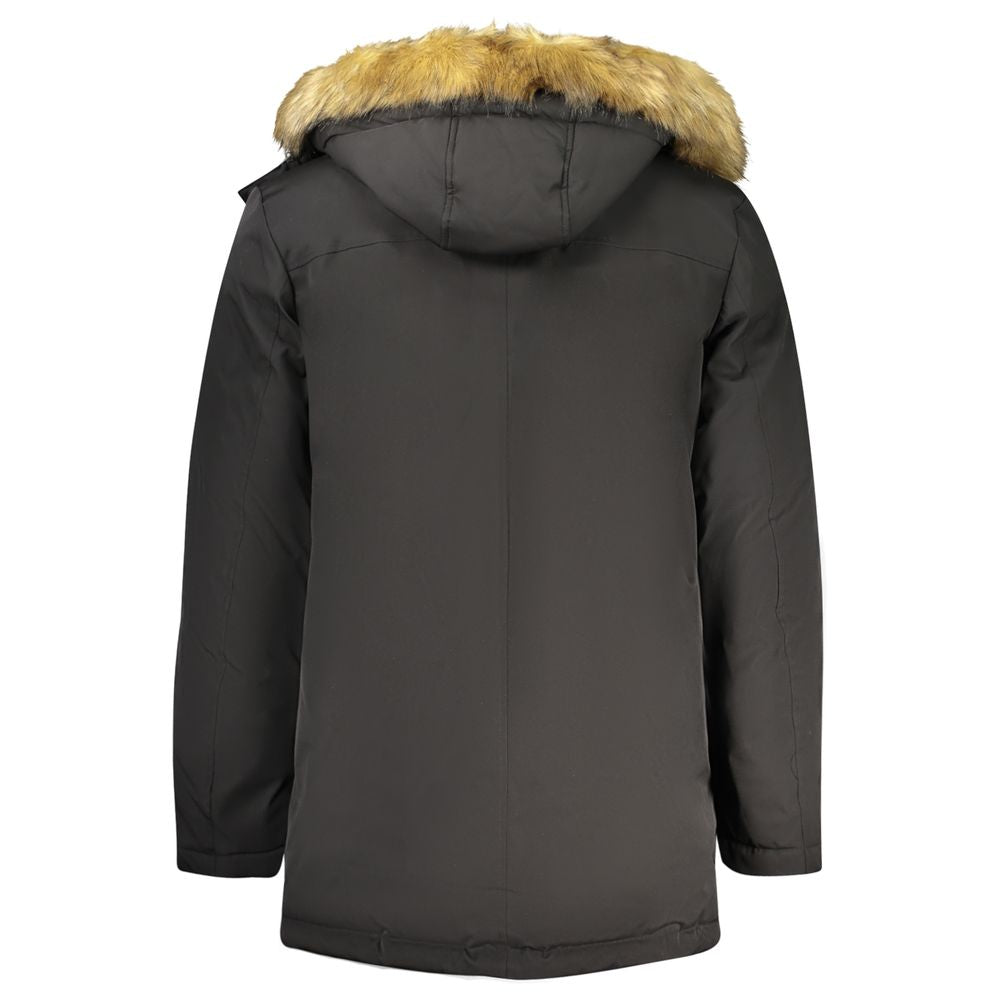 Veste en Polyester Noire Guess Jeans pour Homme
