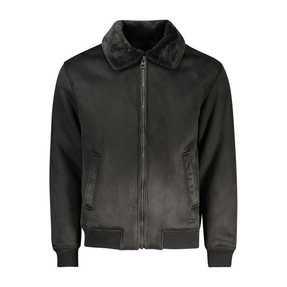 Guess Jeans Bomber Noir en Polyéthylène